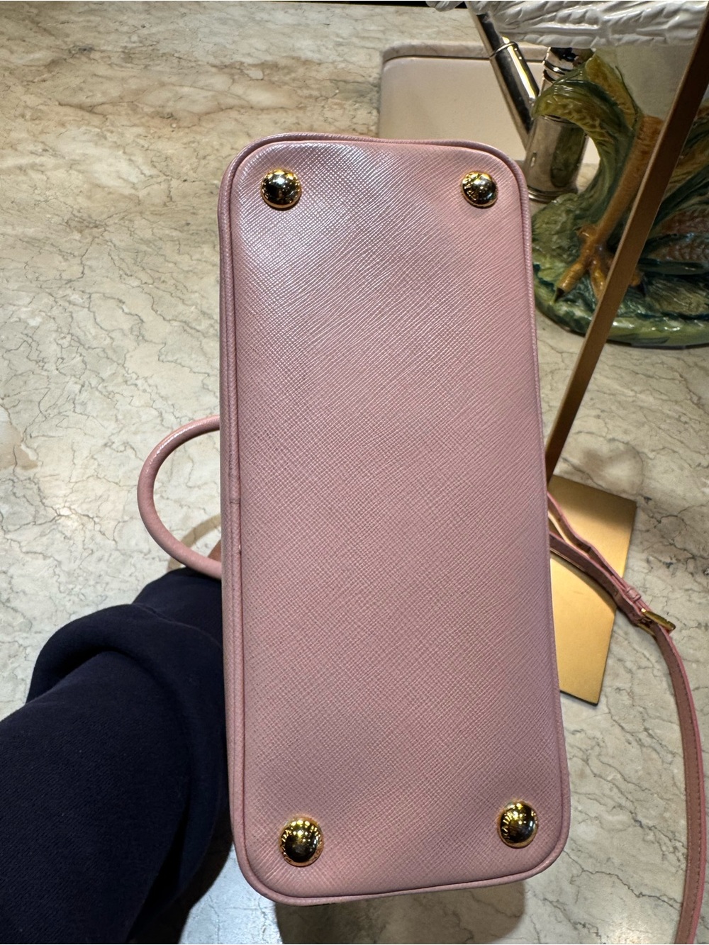 Prada Small Pink Promenade Bag, Gold Hardware - Picture 7 of 16